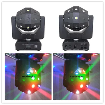 

10pcs Mini fashionable design 16*3W rgbw led beammoving head 100mW Red laser 50mW Green laser 4x15W strobe 3in1 movinghead light