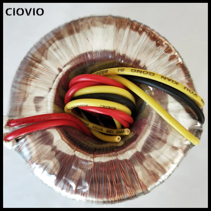 Transformador de Potência Ciovio 500 1600 Toroidal Transformador Duplo 6 v 7 15 17 24 100w 150w 200 300 3 Transformadores