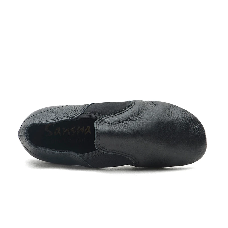 Sansha Kids Slip-On Jazz Shoes With Neoprene Genuine Leather EVA Sole Girls Boys Children Jazz Sneakers Dance Shoes JS61LPI 2