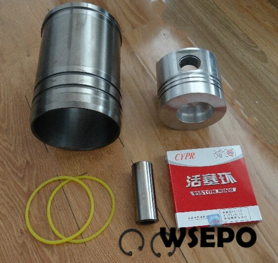 OEM КАЧЕСТВО! Гильза цилиндра и поршня комплект (6 шт. комплект) для R165 3HP 4 такта маленький дизельный двигатель с водных охлаждением двигателя