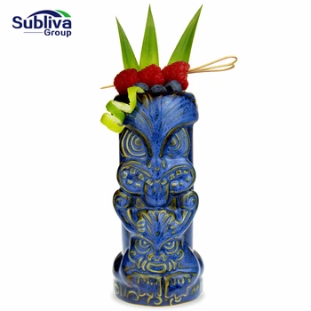 

Ceramic Duece Tiki Mug 520ml Cocktail Cup Beer Beverage Mug Wine Mug Bar Tool
