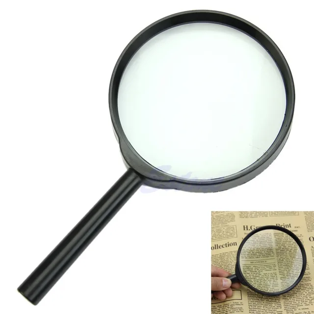 OOTDTY 5X 100mm Handheld Reading Magnifier Magnifying Glass Lens