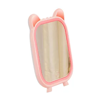 

Portable LED Makeup Mirror Bluetooth Speaker USB White With Microphone Music Suitable For Cycling, Camping Fishing