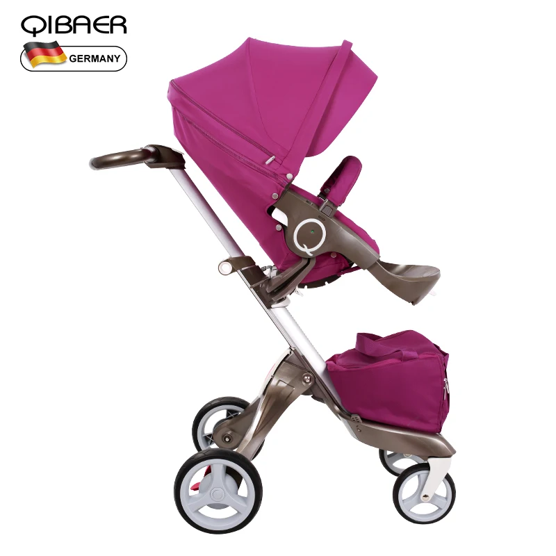 Отправить зонтик ЕС высокое качество экспорт Детские коляски высокий пейзаж детская коляска отправить бесплатные подарки новорожденного ребенка использовать - Цвет: purple stroller