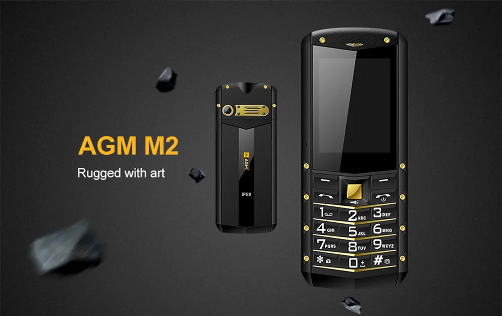 AGM M2 IP68 прочный водонепроницаемый ударопрочный телефон GSM с двумя sim-картами Bluetooth FM студенческий бизнес-телефон с клавиатурой