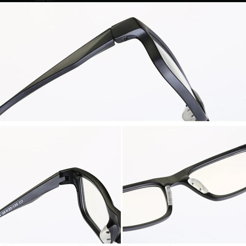 Fashion Optical Spectacle Frame Men Women Myopia 5 Clip On Sunglasses Polarized Magnetic Glasses Male Eyeglasses RS219