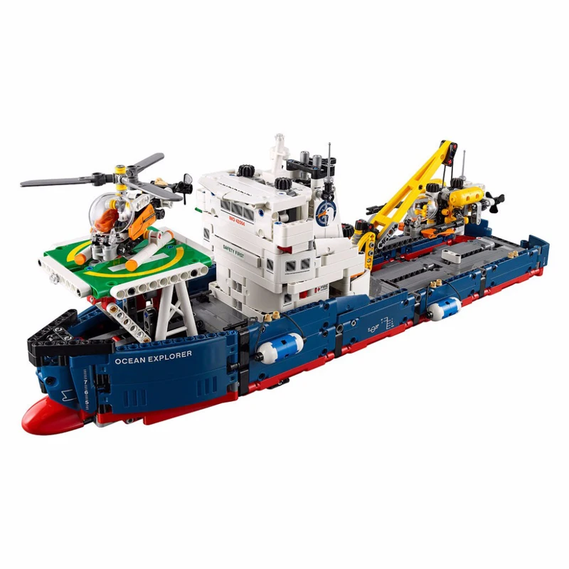 

Lepin 20034 1347PCS Ocean Explorer Searching Ship Sets Technic Series Compatible 42064 Model Building Kits Blocks Bricks Toys