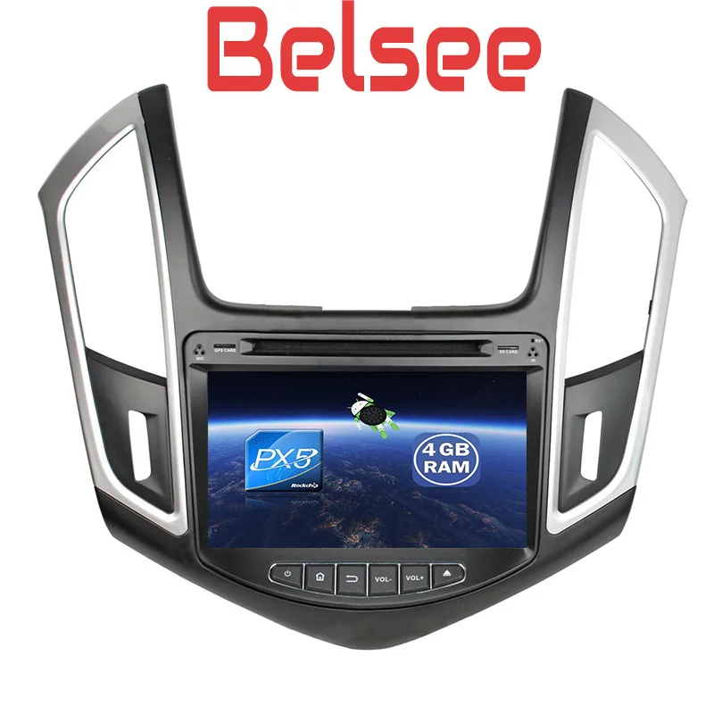 Belsee Octa Core Android 8.0 Multimedia Auto Radio GPS Navigation Car DVD Audio Player for Chevrolet Chevy Cruze 2013