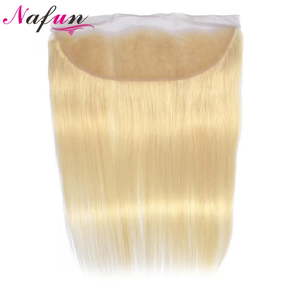 Najtaniej NAFUN #27 30 99j 613 koronkowe przednie zamknięcie blond przednie ludzkie włosy przednie brazylijskie proste włosy szwajcarskie zamknięcie koronki nie Remy