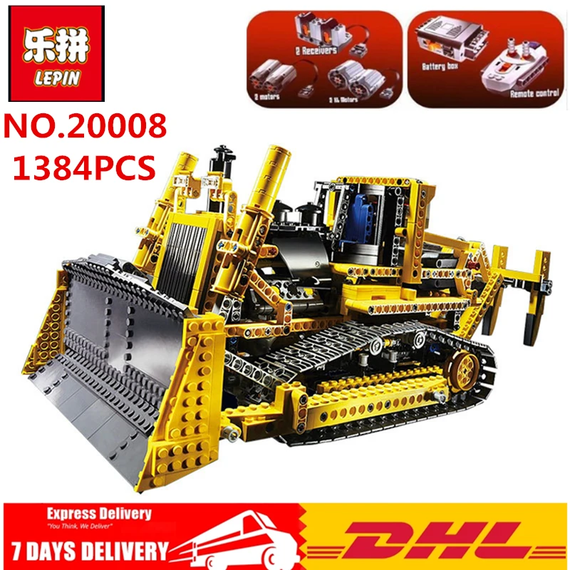 

LEPIN 20008 technic series remote contro lthe bulldozer Model Assembling Building block Bricks kits Compatible with 42030 DIYToy