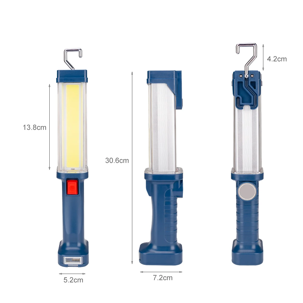 Удара/32 SMD светодиодный индикатор факел 2 режима Магнитная ручной работы гараж, автомобильная аварийный светодиодный фонарик перезаряжаемый рабочий свет