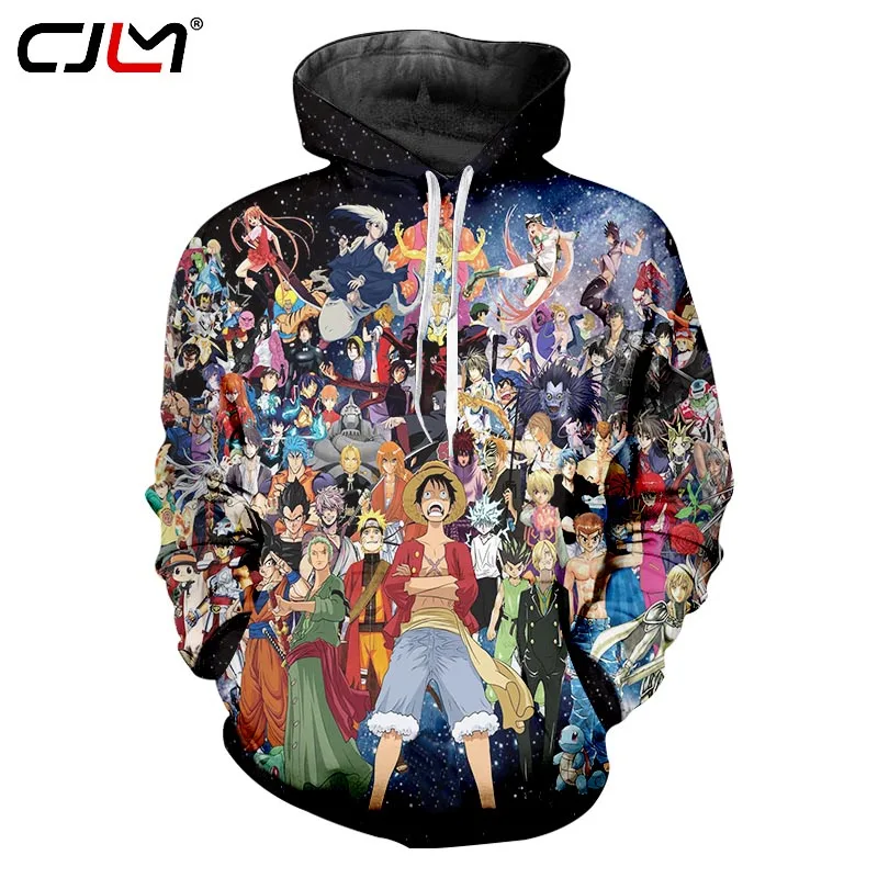 CJLM NEW Fashion Sweatshirts Men Tracksuits Tops Print 3D Hooded Anime
