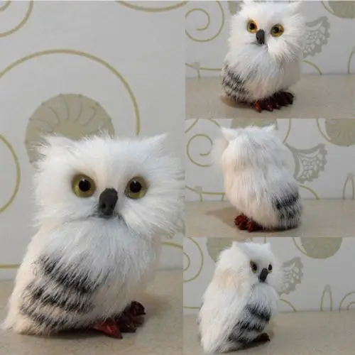 Bwautiful прирученный милый реалистичный Hedwig игрушка сова кукла моделирование модель плюшевый фестиваль подарок домашний декор