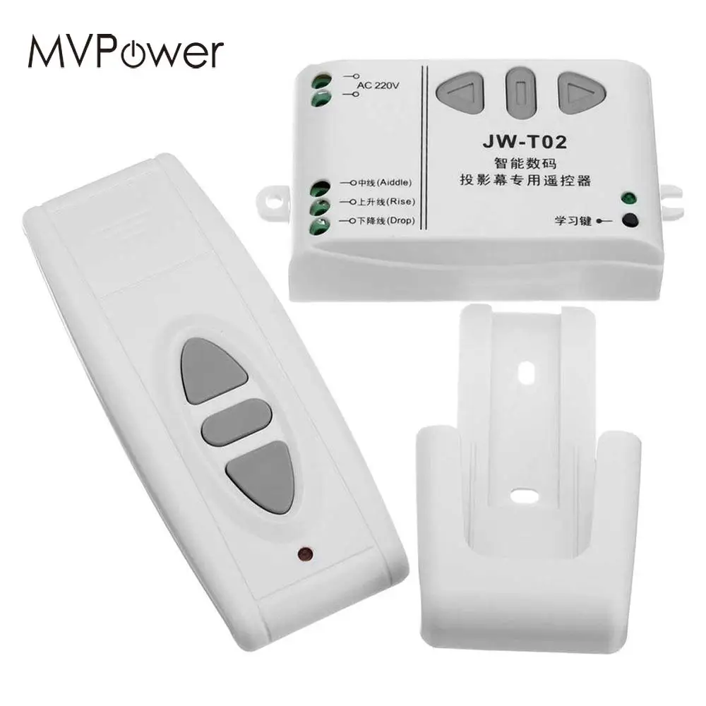 MVpower Electric Projection Screen Curtain Wireless Remote Control