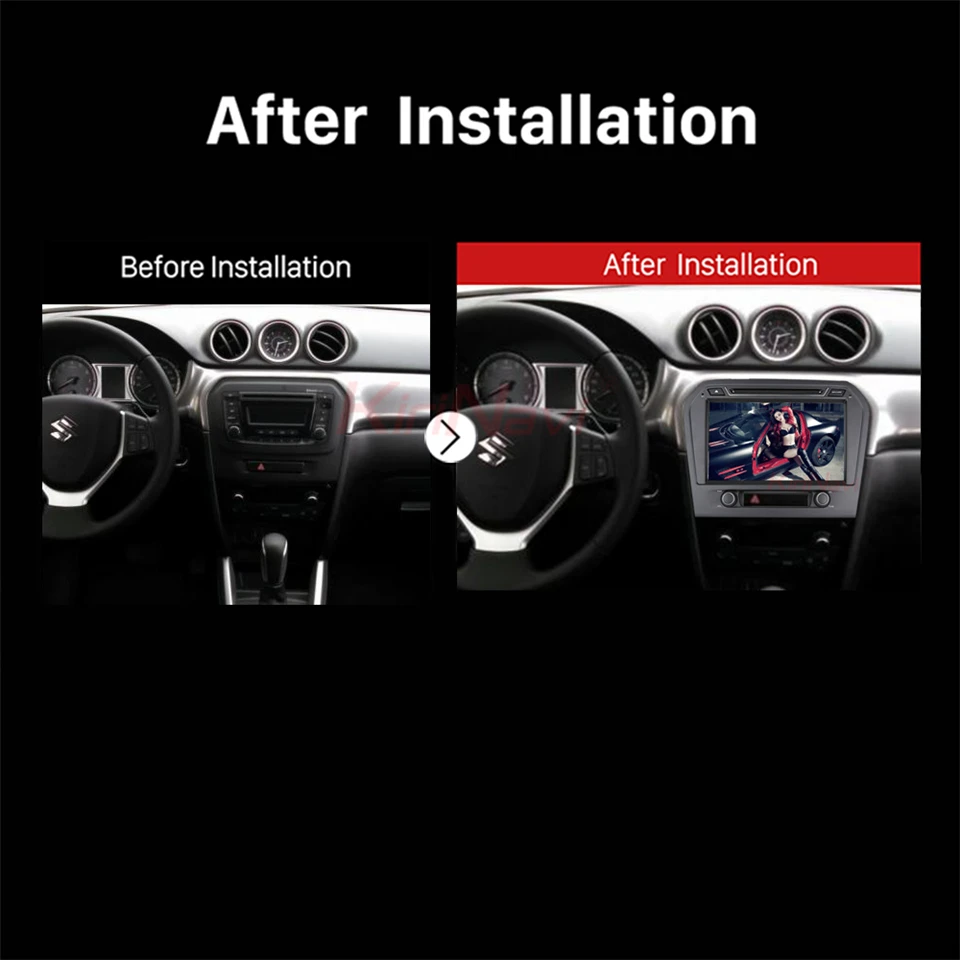 Best KiriNavi Octa core 4G LET android 7 car radio for Suzuki Grand Vitara dvd gps 2015 - 2017 support 4K Video 4G 2