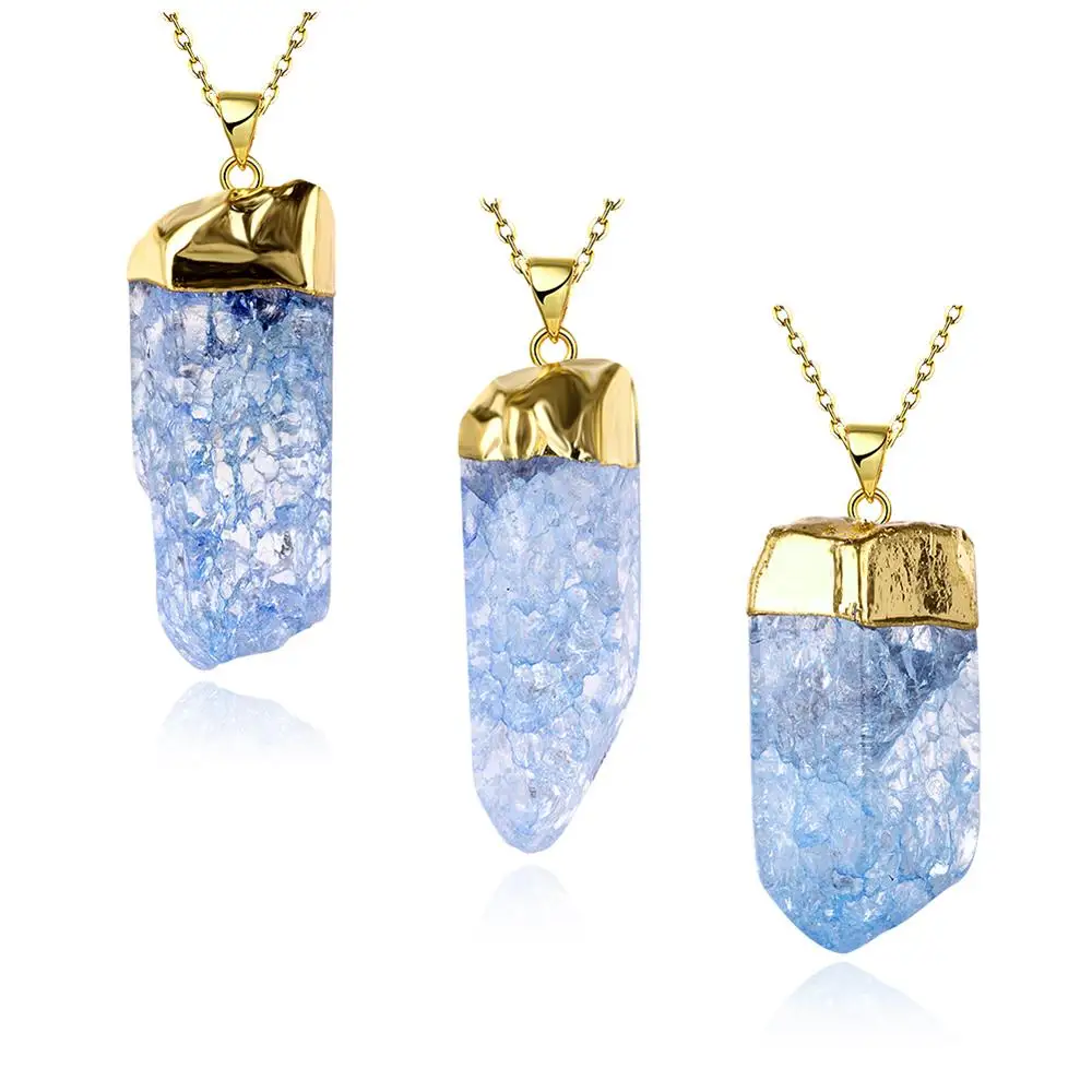 

N017-D Natural Stone pendant necklace