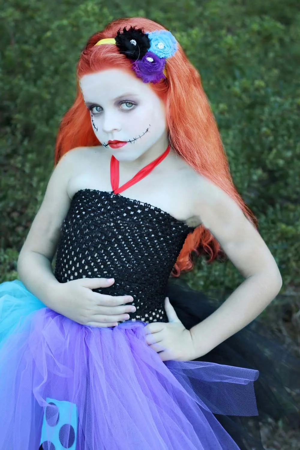 Patchwork Witch Queen Girl Tutu Dress Baby Cosplay Party Dress Princess Kids Holiday Clothing Halloween Costume Vestidos (12)