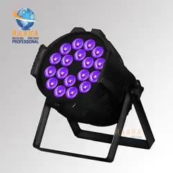 Раша hex 18*18 Вт 6in1 rgbaw uv led номинальной света, алюминий LED PAR можно с DMX в & выход, Мощность в & out для сцены событие проекта