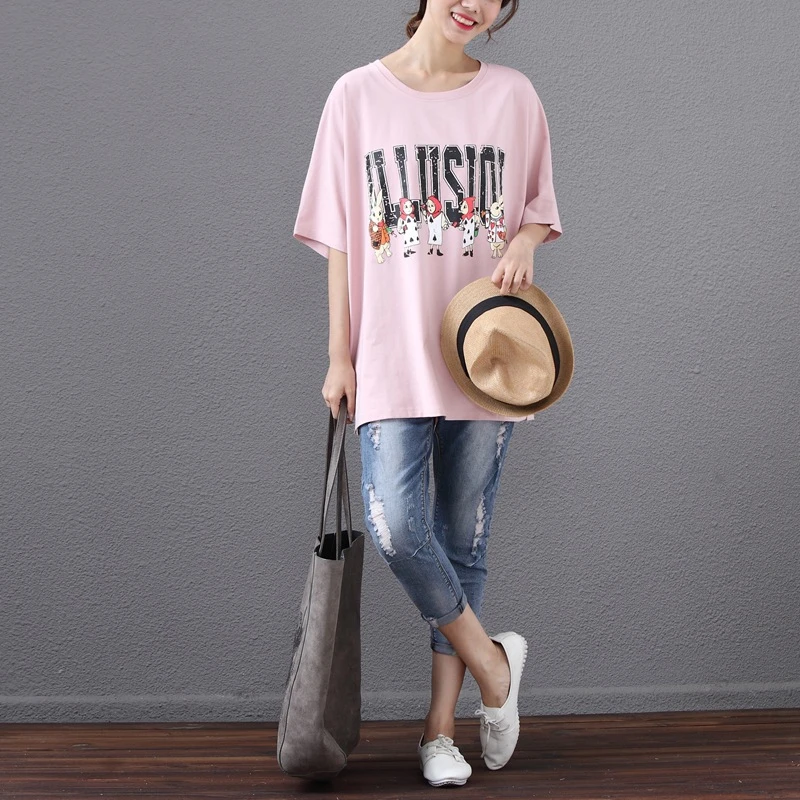 

ARCSINX Kawaii T Shirt Women Cotton Plus Size 8XL 7XL 6XL 5XL 4XL 3XL Short Sleeve Korean T Shirt Women Big Size T-Shirts Women