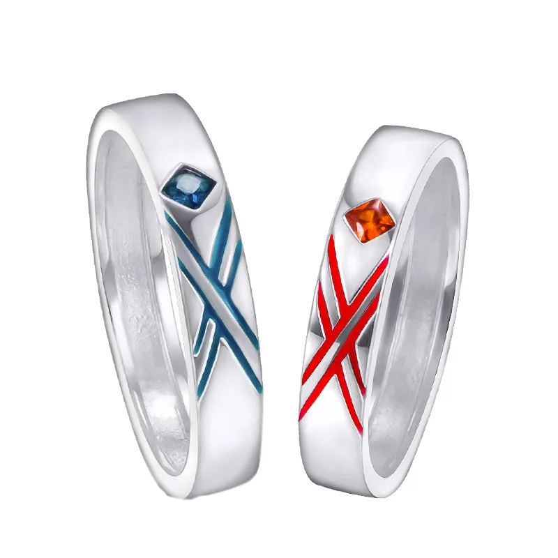 DARLING in the FRANXX Ring Couple Rings Cosplay Props Daily Anime Size 7  10 (6)