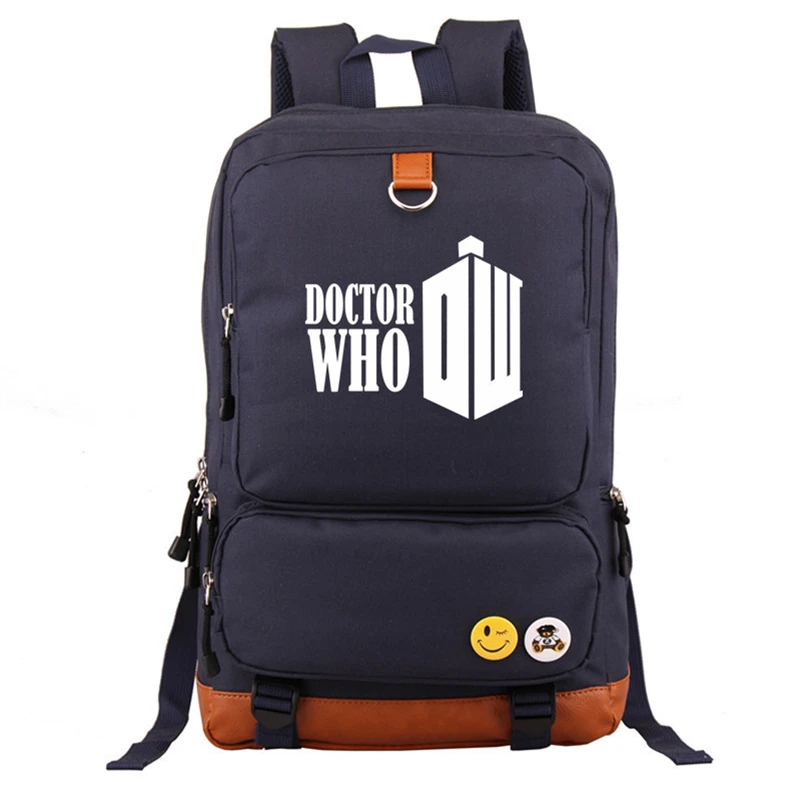 High Quality Hot TV Series Doctor Who TARDIS Printing Backpack Canvas