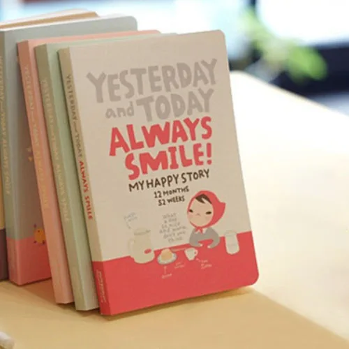 

2017 Cute Notebook Red hat girl Agenda week plan Diary Day planner journal record stationery office School supplies H0005