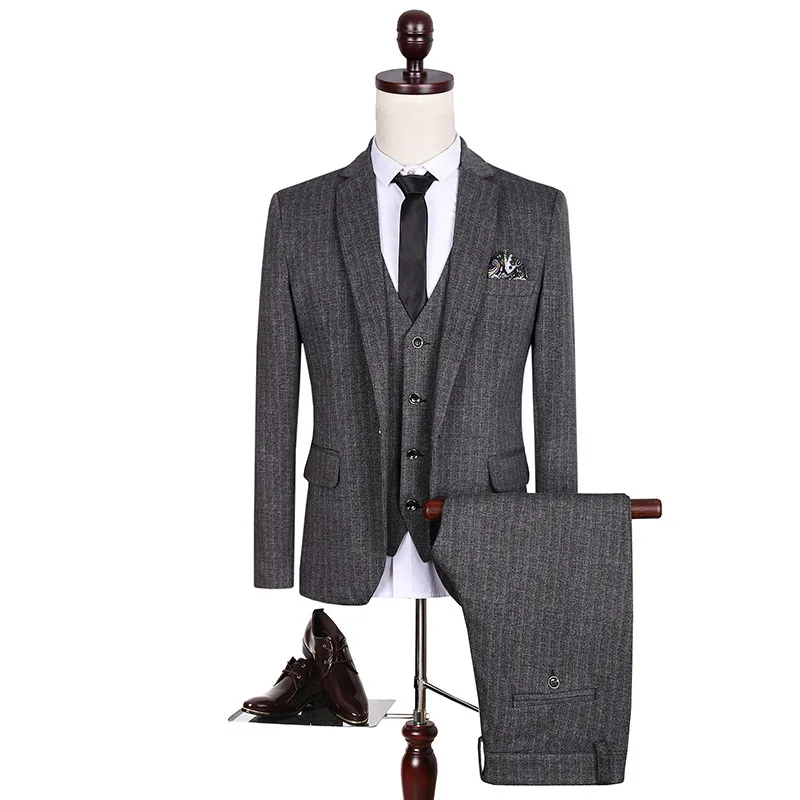 High quality men's Brand Slim suits Adults Wedding Dress Formal wear