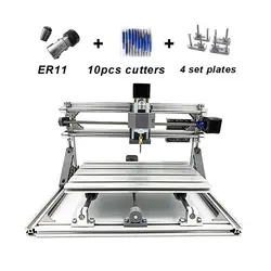 Diy мини ЧПУ 1610 pro гравировальный станок Pcb ПВХ фрезерный станок резьба по дереву машина cnc1610 контроллер grbl