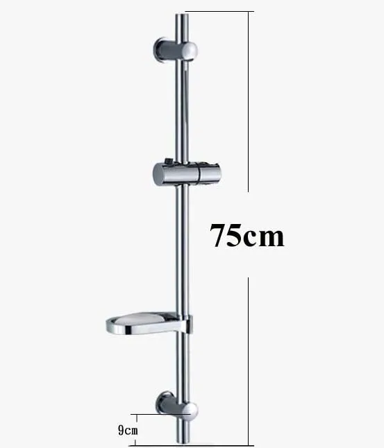 75 см душевая раздвижная штанга с мыльницей и держателем для душа