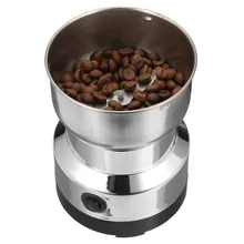 Electric Stainless Steel Coffee Bean Grinder Home Grinding Milling Machine 220V EU Plug Coffee Accessories Kitchenware