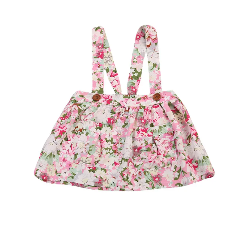 Newborn Kid Baby Skirt Girl Floral Clothes Party Princess Bib Pants