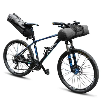 

NEWBOLER Waterproof Bicycle Saddle Bag Large Bike Tail Seat Bags TPU and Bike Handlebar Bag
