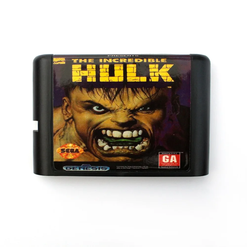 

The Incredible Hulk 16 bit MD Game Card For Sega Mega Drive For Genesis