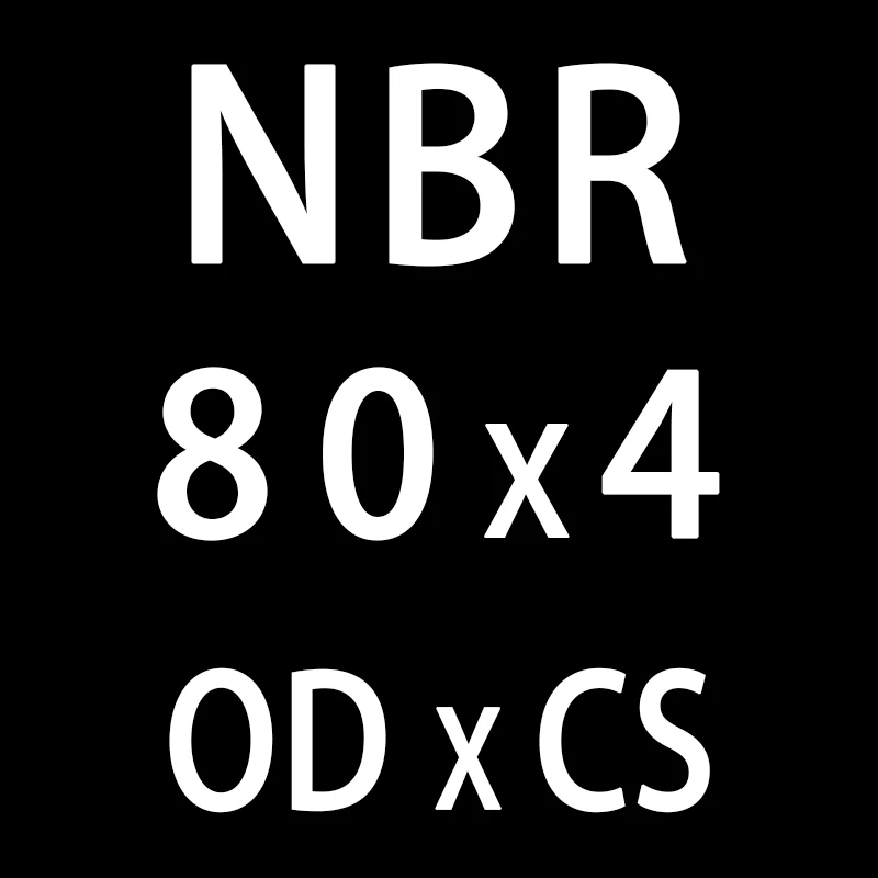 10 шт./лот резиновым кольцом NBR уплотнительное кольцо CS4mm OD52/55/60/65/70/75/80/85/90/95/100 мм нитрильная Резина уплотнительное кольцо уплотнительное кольца масла - Цвет: OD80mm