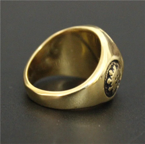 Прямая поставка размер 7-14 крутое кольцо все видящие глаза 316L нержавеющая сталь мужское серебряное Золотое кольцо Бог глаз