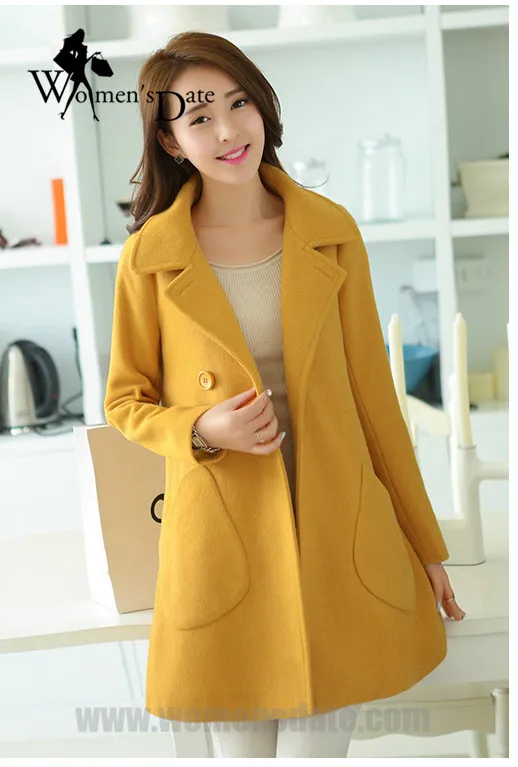 Online Get Cheap Cute Trench Coat -Aliexpress.com Alibaba Group WomensDate 2017 Wholesale Spring Fashion Korean Girl Cute Thick Wool Coat Long Coat Slim Women's Yellow Wool Coat Trench Coat - Online Get Cheap Cute Trench Coat -Aliexpress.com Alibaba Group