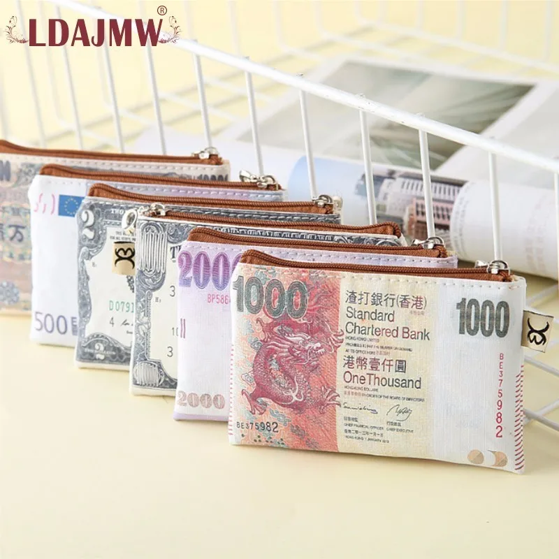 LDAJMW Новый студенческий холщовый нейтральный Кошелек для монет кошелек женщин и