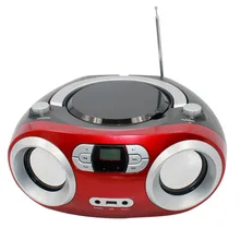 2017 Portable CD Boombox bluetooth Speaker with Bluetooth FM Radio USB MP3 player CD player