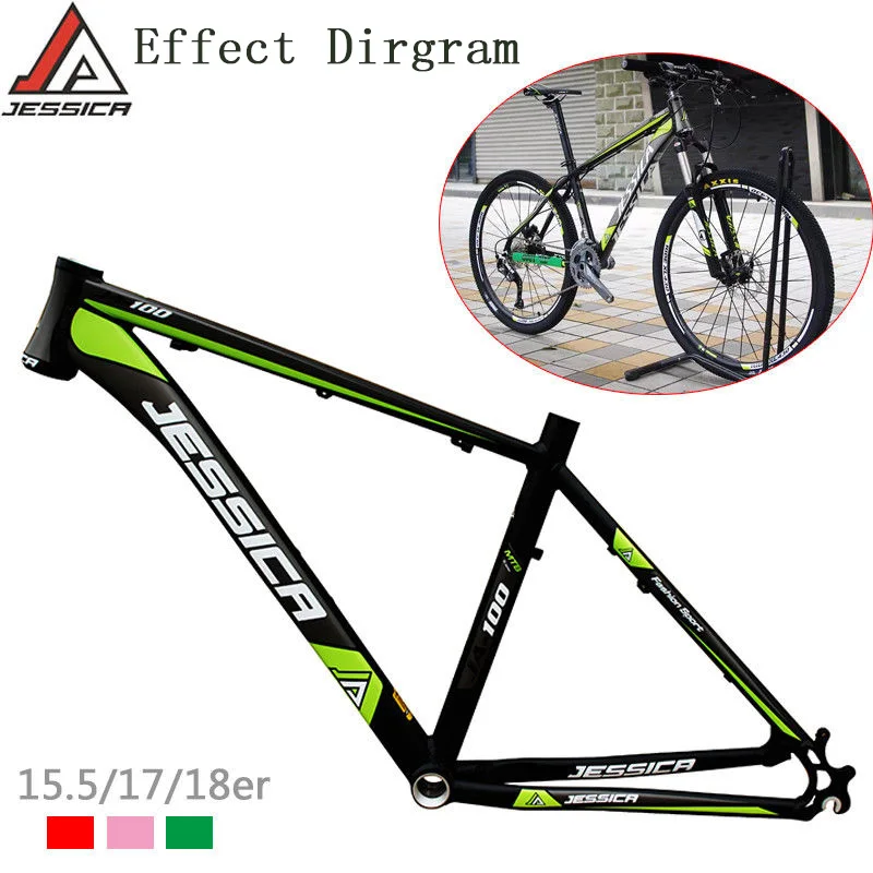 Sale JESSICA 26er 15.5/17/18 inches MTB Frame Mountain Bike Frames Bicycle Aluminum alloy Superlight Straiht Tube Frameset BSA 68mm 5