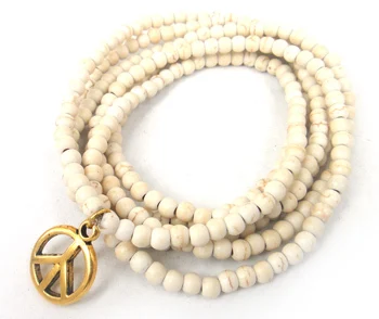 Бесплатная доставка Модный женский браслет из камня 4 мм Золотой шарм|necklace bracelet