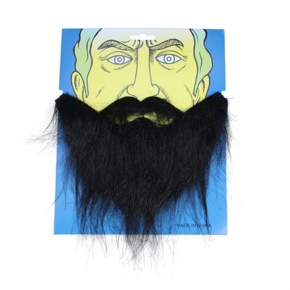 Fun Fake Facial Hair Beard Moustache Costume Accessory Elastic Band Wearable (5)