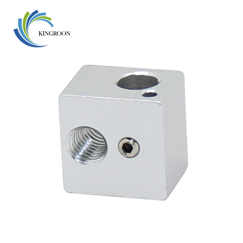 3D 프린터 부품 V5 열 블록 16mm * 16mm * 12mm V5 J 헤드 압출기 부품 알루미늄 핫 엔드 핫 엔드 가열 블록 액세서리