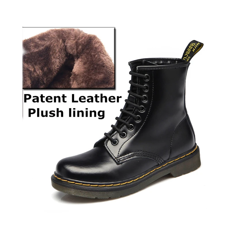 

Martens Woman Boots Martn Boots Women Shoes Split Leather 1460 Botas Mujer Spring Autumn Winter Shoes Woman Motorcycle Boots