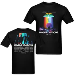 Новый Imagine Dragons развиваться World Tour 2018 футболка Для мужчин Для женщин хип-хоп хлопковая Повседневное O шеи печати футболки