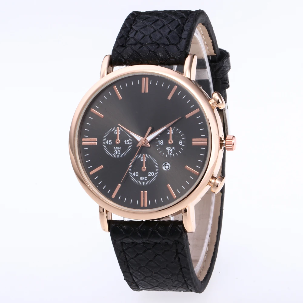 

Quartz Men Watch Leather Sport watches Reloj 2018 Fashion Large Dial calendar High Quality Clock Wrist Watch Relogio Masculino