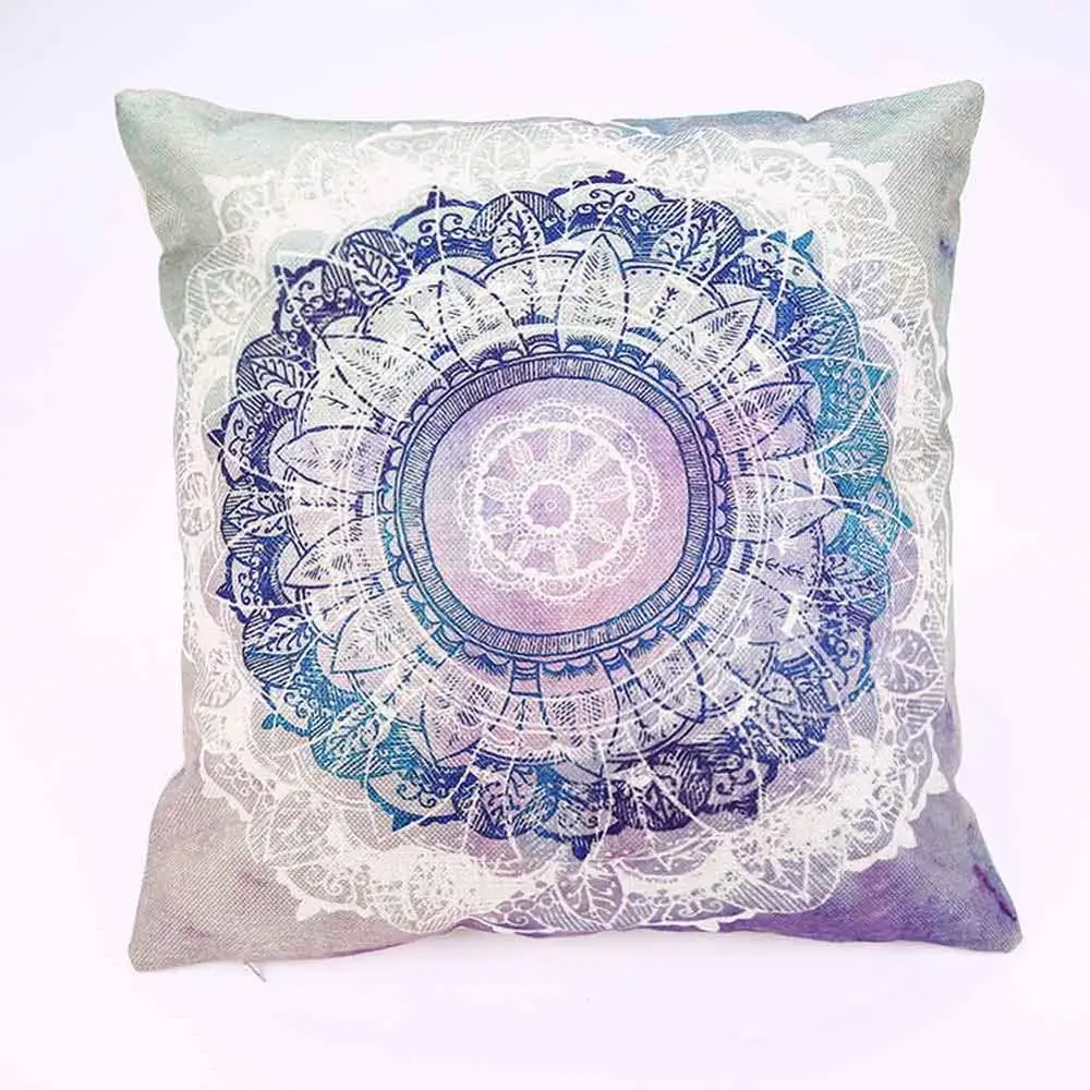 BZ1217-9 Mandala Pattern Cushion Cover