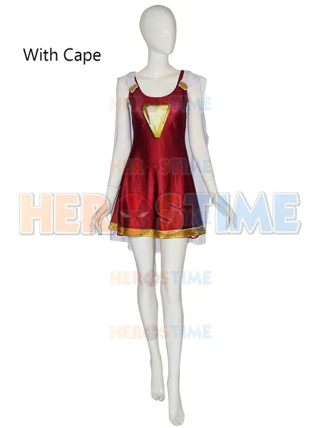 Костюм для косплея Shazam костюм Mary Marvel семейный капитана Марвел на Хэллоуин