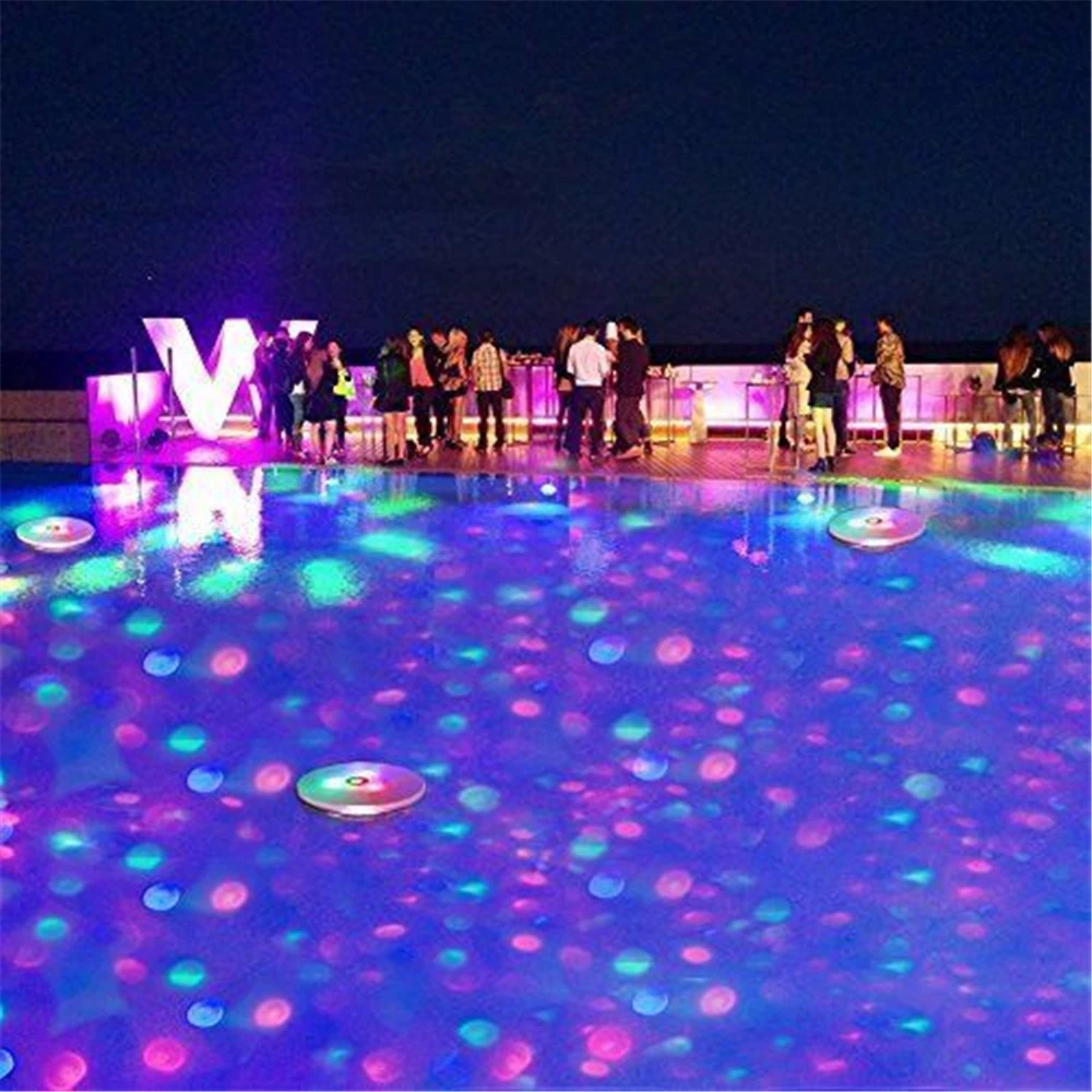 Подводный светодиодный диско-свет бассейн свет плавающий светящийся шоу Бассейн горячая ванна светильник для спа lumiere диско piscine