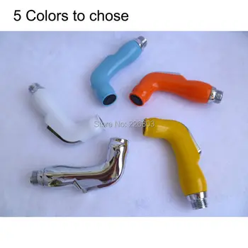 

Colorfull ABS Hand Held Toilet Bidet Shattaf Sprayer Shower Portable Bathroom Accessories Yellow Blue Orange White Silver