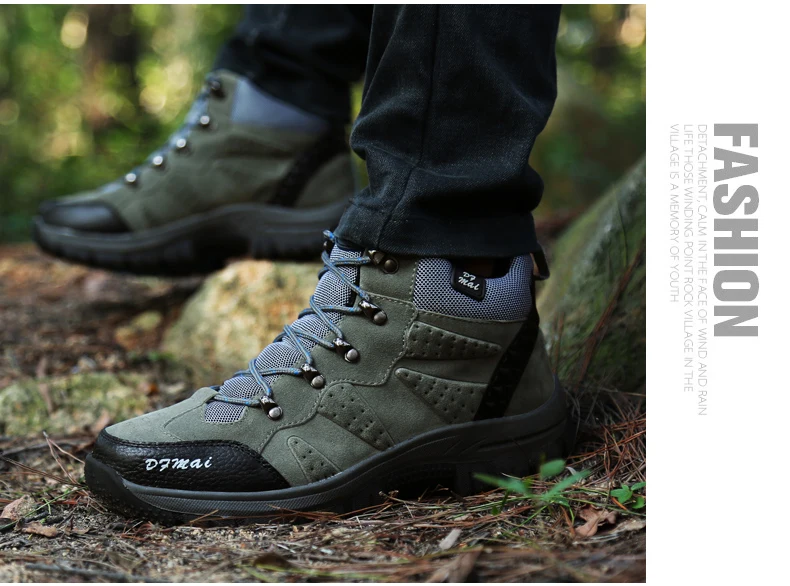 YRRFUOT/Мужская Уличная походная обувь, походная тактическая обувь, высокое качество, на толстой подошве, водонепроницаемые кроссовки, тренд размера плюс 36-48